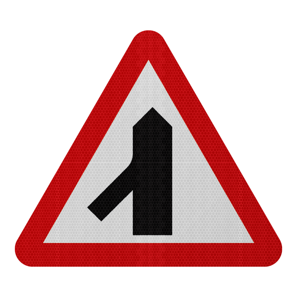 Merging Traffic on to Main Carriageway Sign | Diagram 508.1 | RA2 | Po