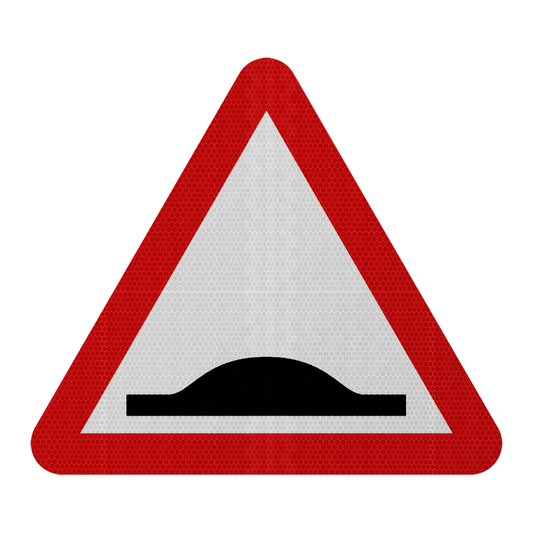 Road Humps Ahead Traffic Sign | Diagram 557.1 | RA2 | Post Mountable