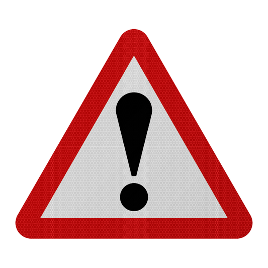 Danger Ahead Traffic Sign | Diagram 562 | RA2 | Post Mountable