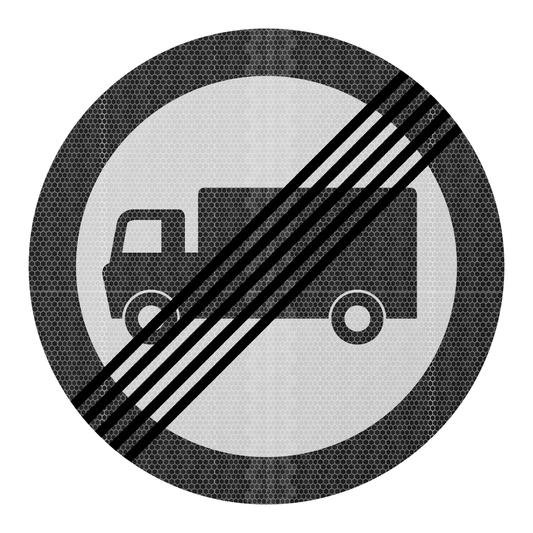 End of Goods Vehicle Restriction Traffic Sign | Diagram 622.2 | RA2 | Post Mountable