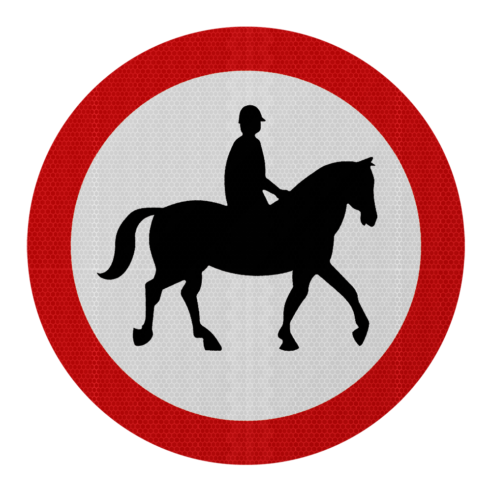 ridden-horses-prohibited-traffic-sign-diagram-622-6-ra2-post-mou