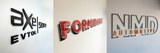 trade supplier of flat cut sign letters