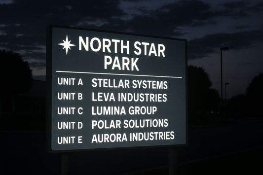 reflective sign vinyl for winter visibility