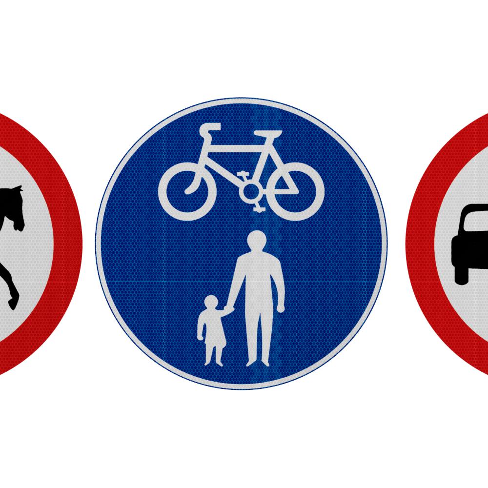 Direction Sign R2 Plate Type Regulatory UK Road Signs | R2 / RA2 Permanent Road signs | CE Marked ...