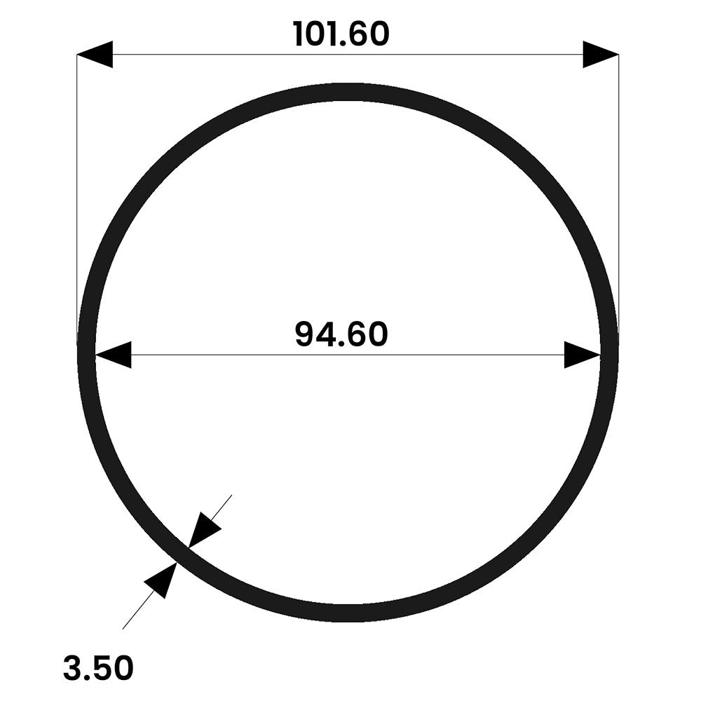 102mm Diameter Aluminium Sign Post