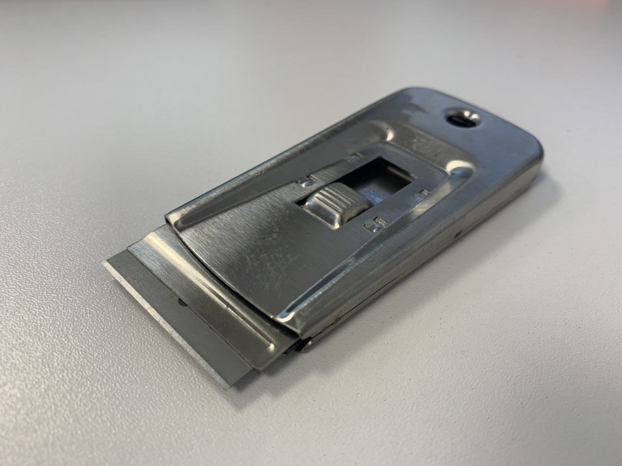 Metal Razorblade Engineering Scraper - Metal Body - Retractable - with metal razor blade ...