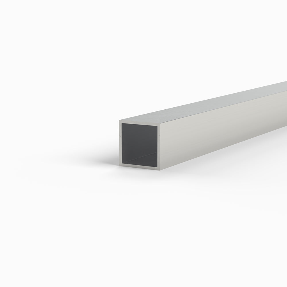 25mm x 25mm Aluminium Square Box Tube - Mill Finish