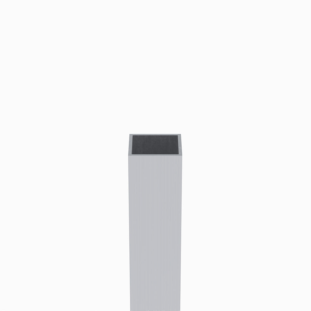25mm x 25mm Aluminium Square Box Tube - Mill Finish