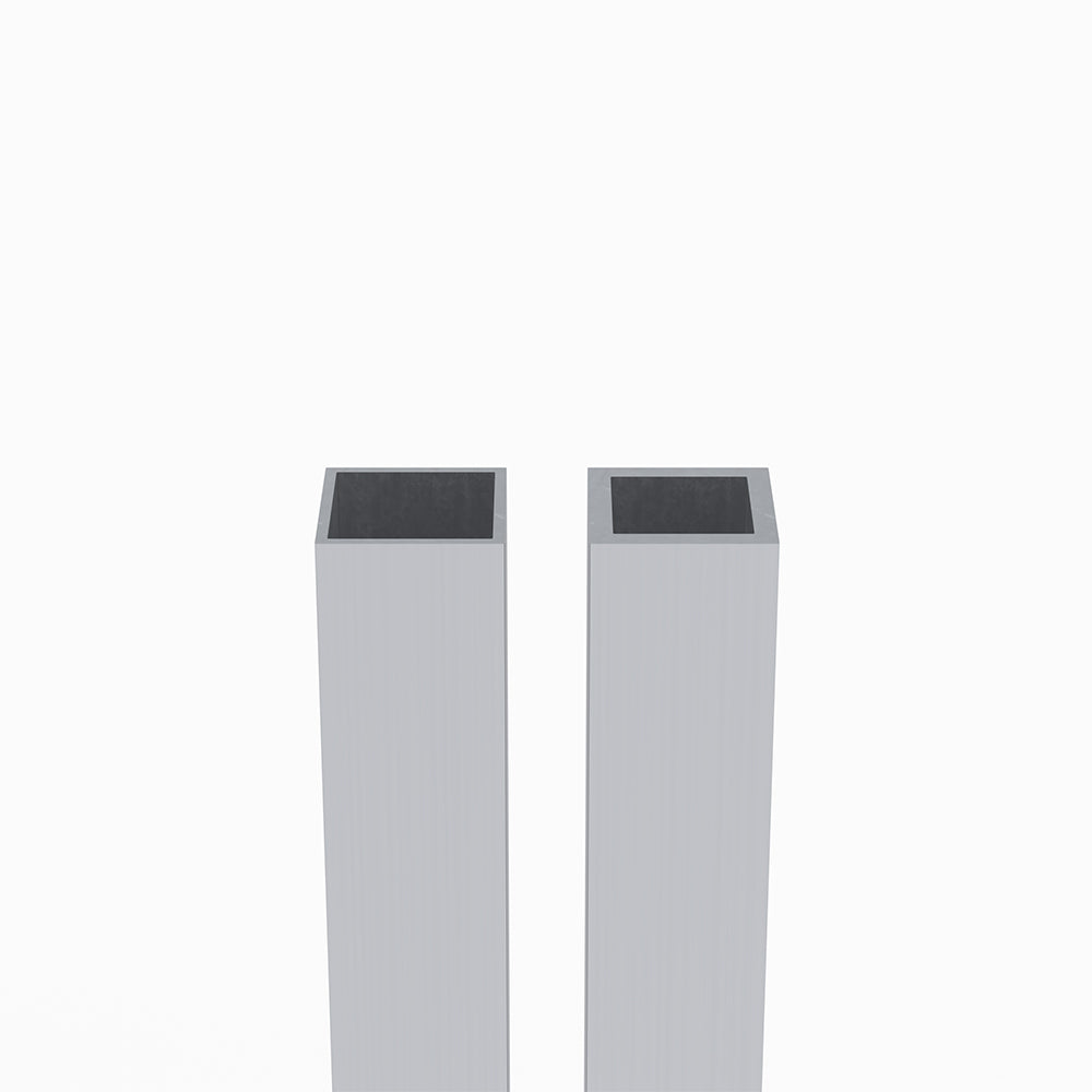 25mm x 25mm Aluminium Square Box Tube - Mill Finish