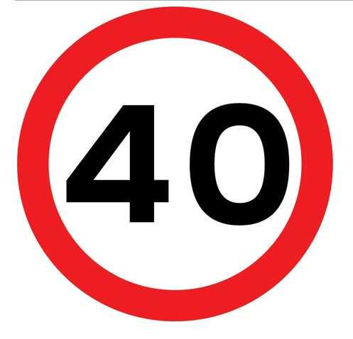 Reflective MPH Speed Limit Sign - Post Mounted - Diagram 670