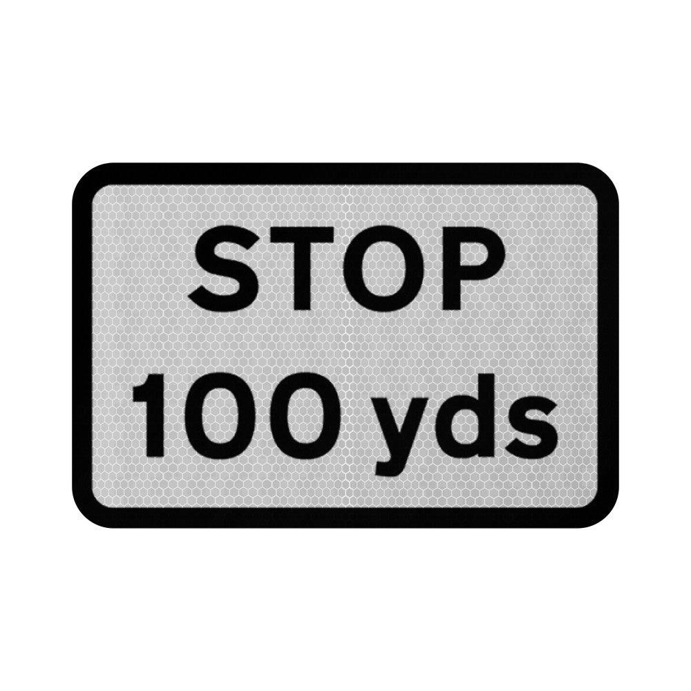 Stop Ahead in 100yds | Diagram 502 Supp Plate | RA2 | Post Mountable ...