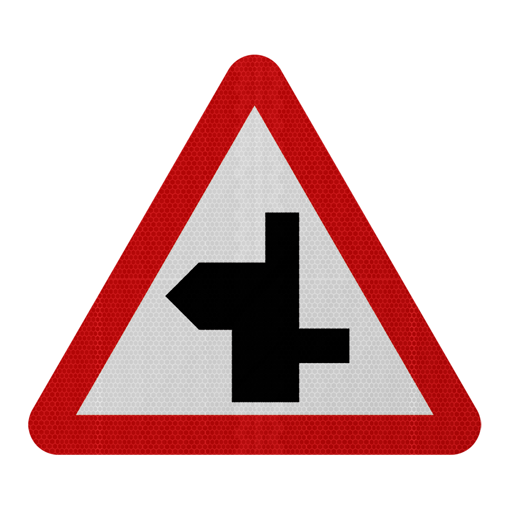 Staggered Junction Ahead Sign | Diagram 507.1 | RA2 | Post Mountable ...