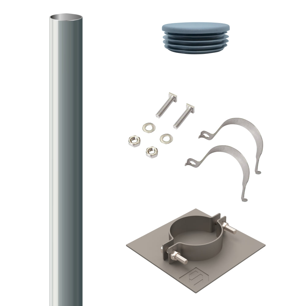 50mm Dia Aluminium Sign Post Kit Builder | The kit you need to install ...