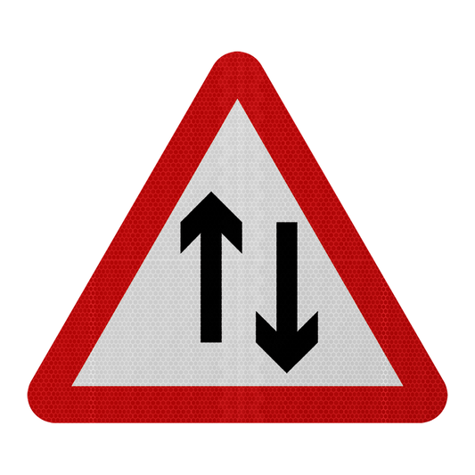 Two Way Traffic Road Sign | Diagram 521 | RA2 | Post Mountable