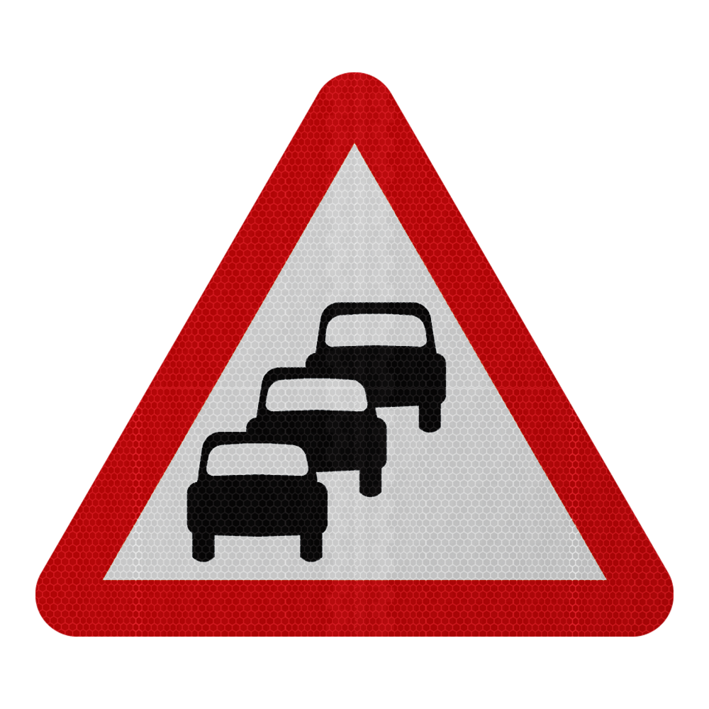 Traffic Queues Likely Ahead Traffic Sign | Diagram 584 | RA2 | Post Mo