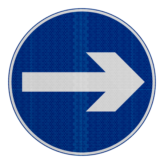 One-Way Direction of Travel Reversible Traffic Sign | Diagram 606 | RA2 | Post Mountable