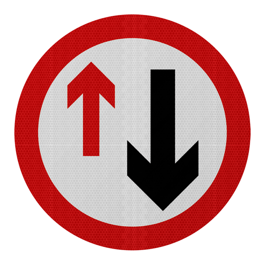 Give Way to Oncoming Traffic Sign | Diagram 615 | RA2 | Post Mountable