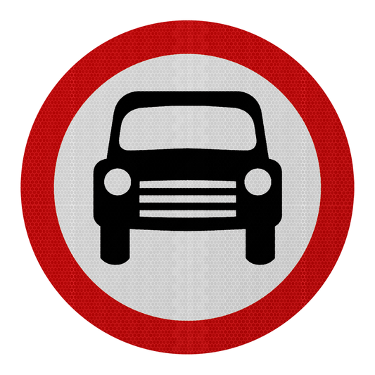 All Motorised Vehicles Prohibited Except Motorbikes Road Sign | Diagram 619.1 | RA2 | Post Mountable