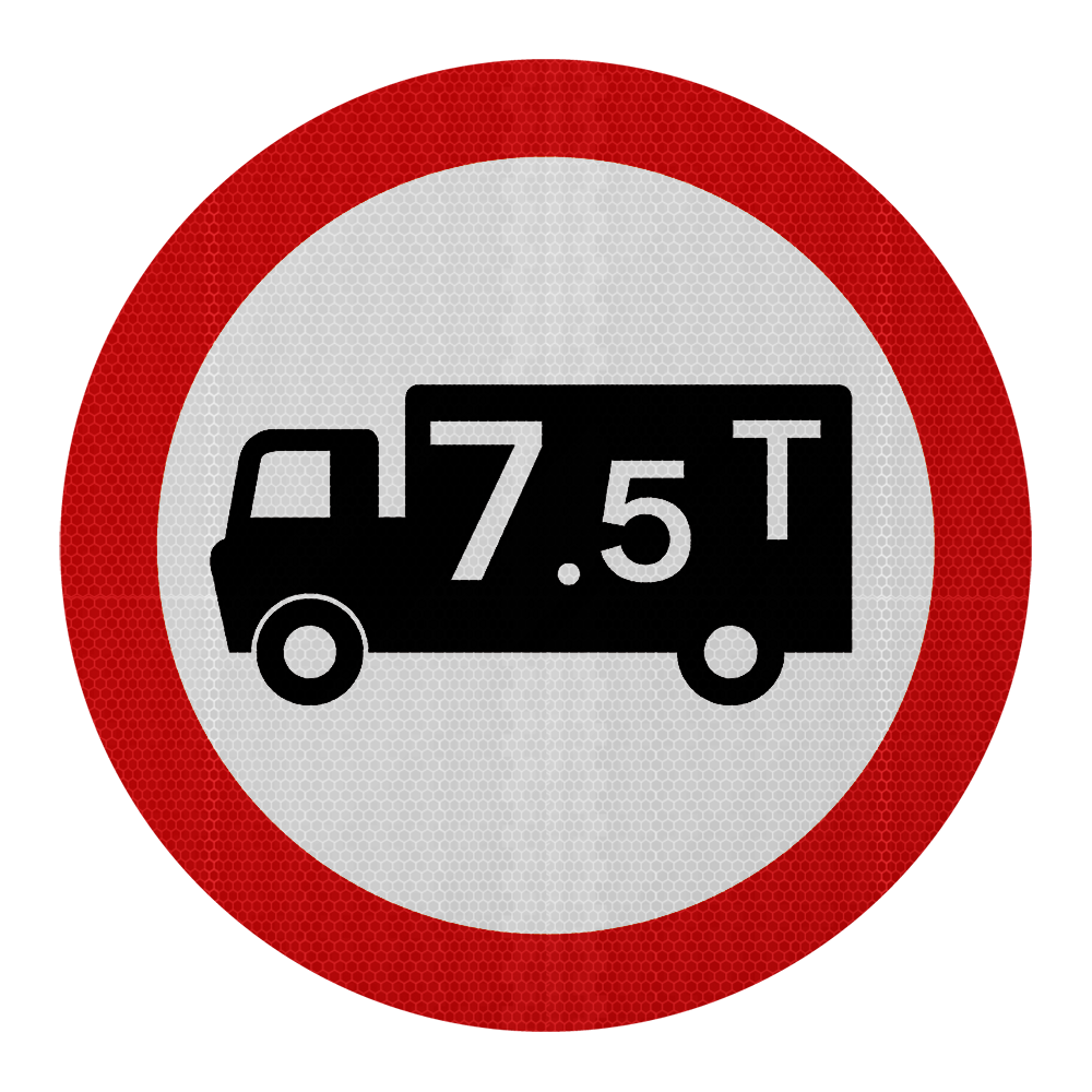 7.5T Weight Restriction in Place Traffic Sign | Diagram 622.1A | RA2 ...