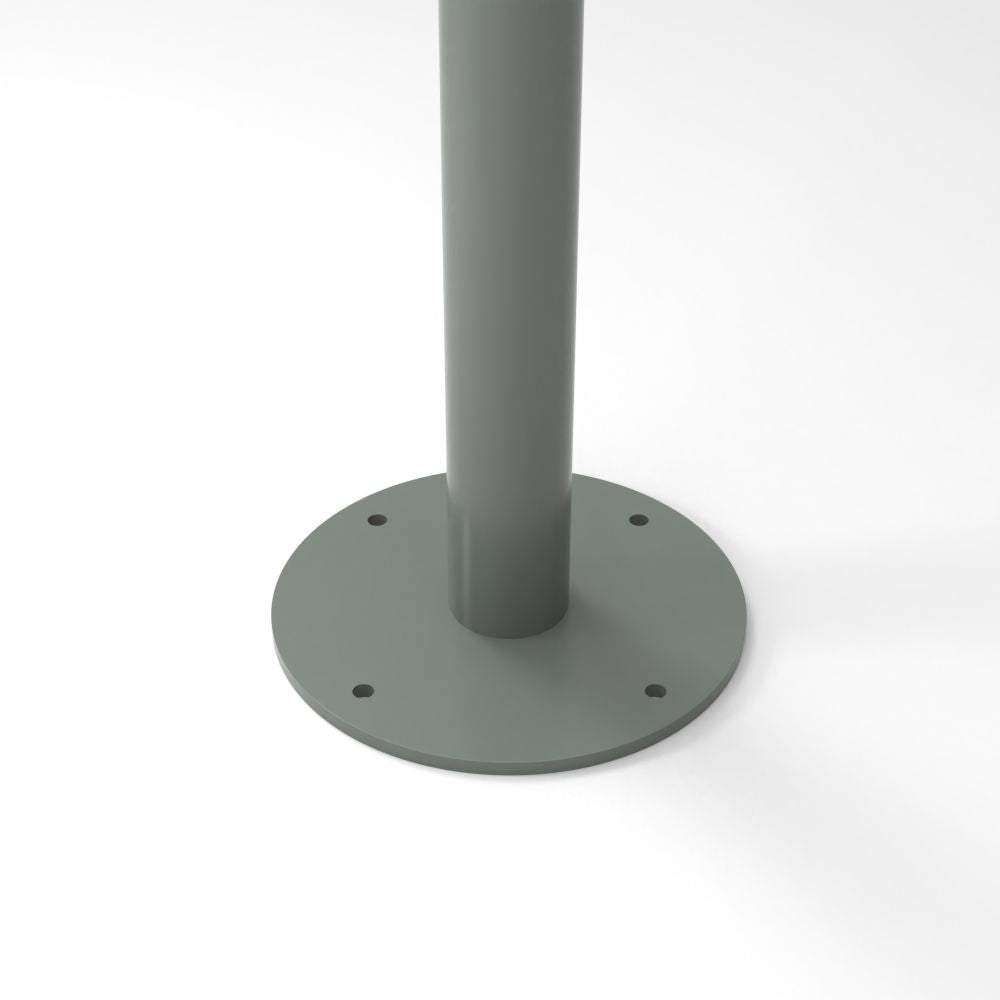 76mm Welded Base Plate Sign Post | Surface mount sign posts | Flange ...