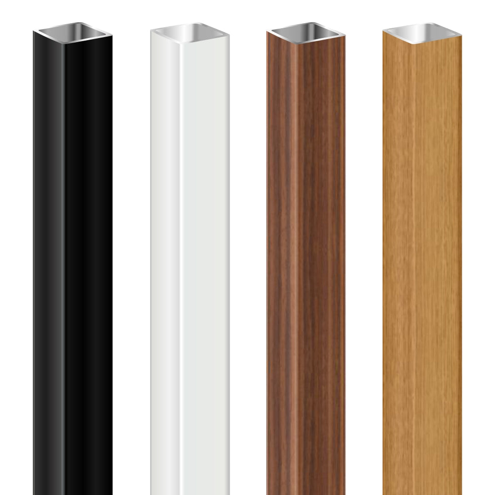 76 x 76mm Square Aluminium Sign Posts | 76mm Aluminium Box Section ...