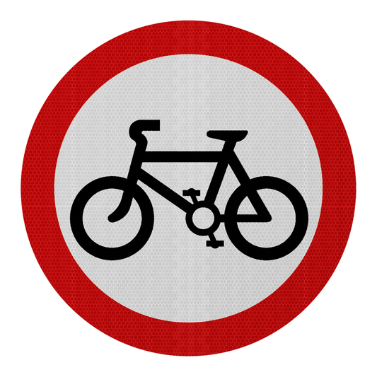 Cycling Prohibited Road Sign | Diagram 951 | RA2 | Post Mountable