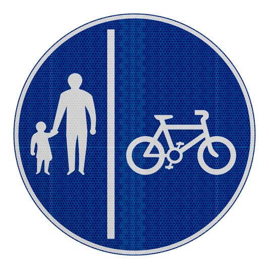 Cyclists & Pedestrian Route With Priority  | Diagram 957 | RA2 | Post Mountable