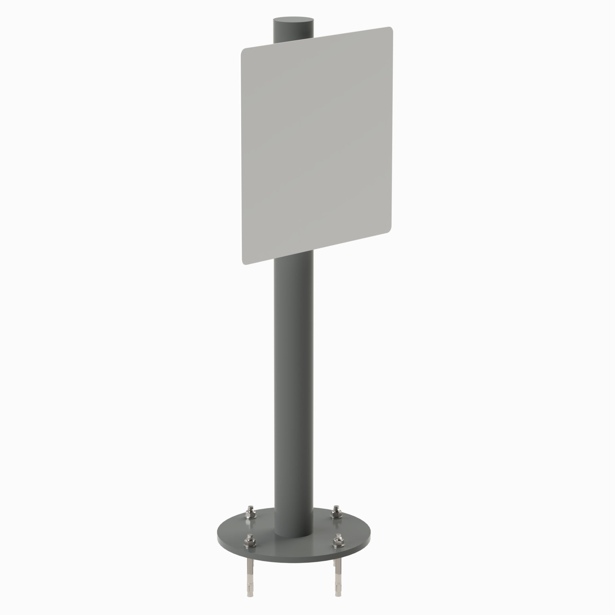 Bolted Baseplate Sign Post