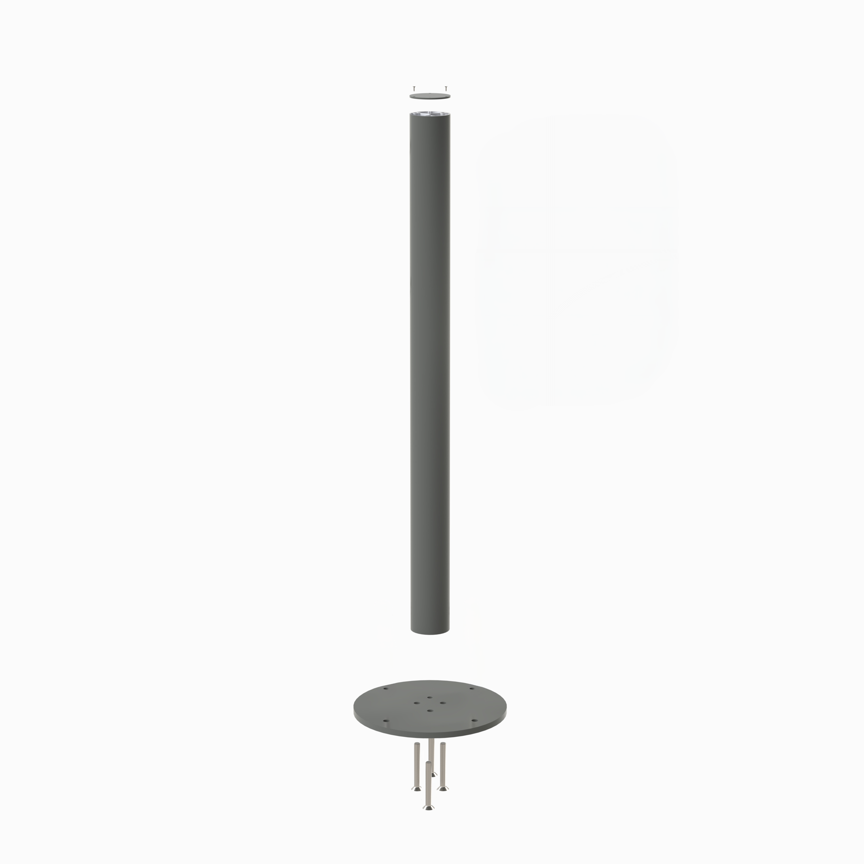 Bolted Baseplate Sign Post