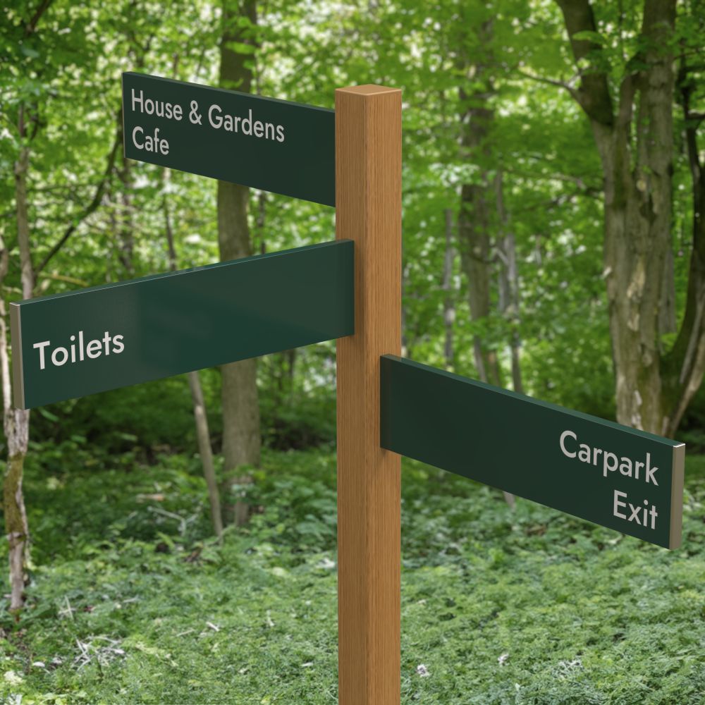 Decro Wood Effect Posts | Wood Grain Sign Posts – signtradesupplies