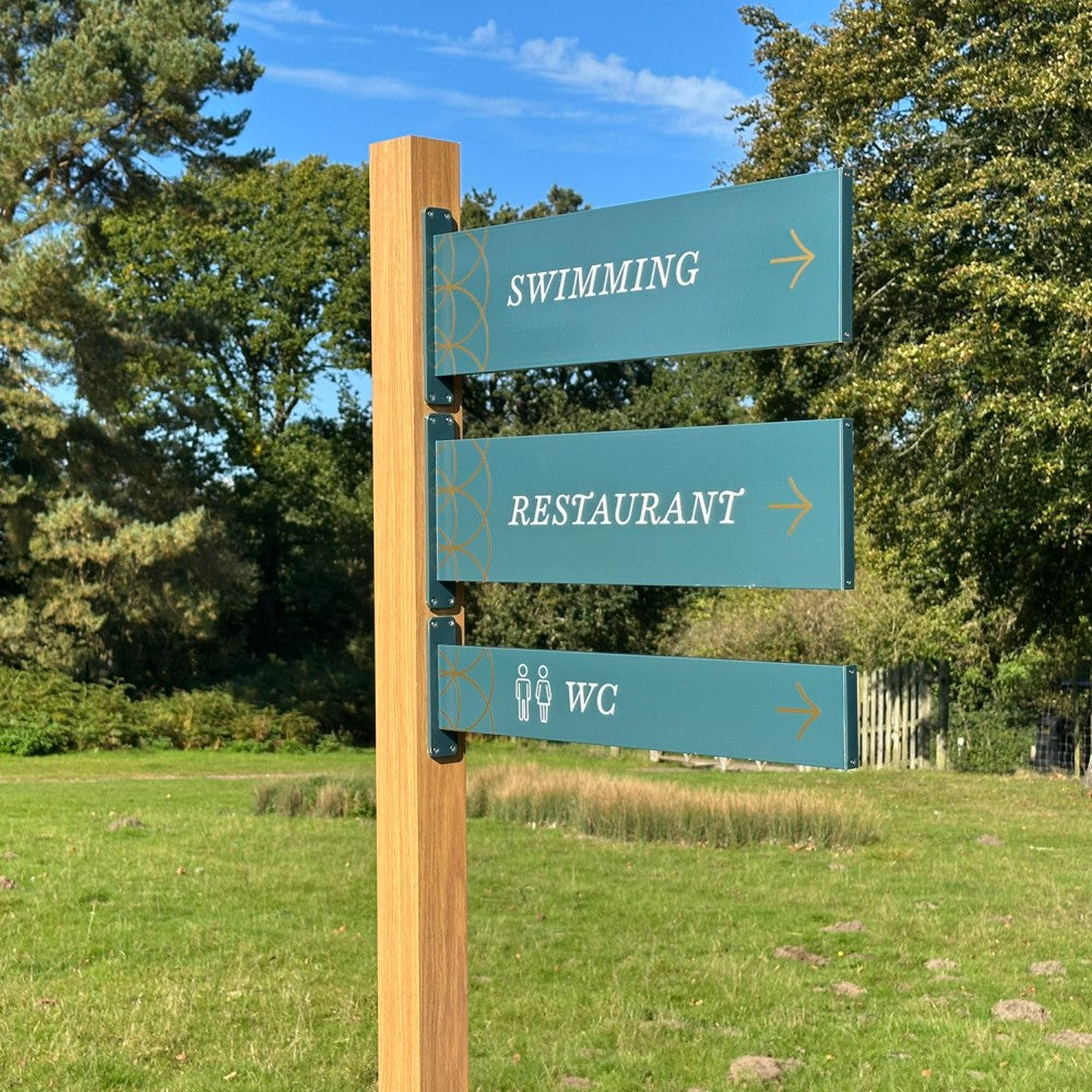 Paper Post Sign Decro Wood Effect Posts | Wood Grain Sign Posts – Sign Trade Supplies Ltd