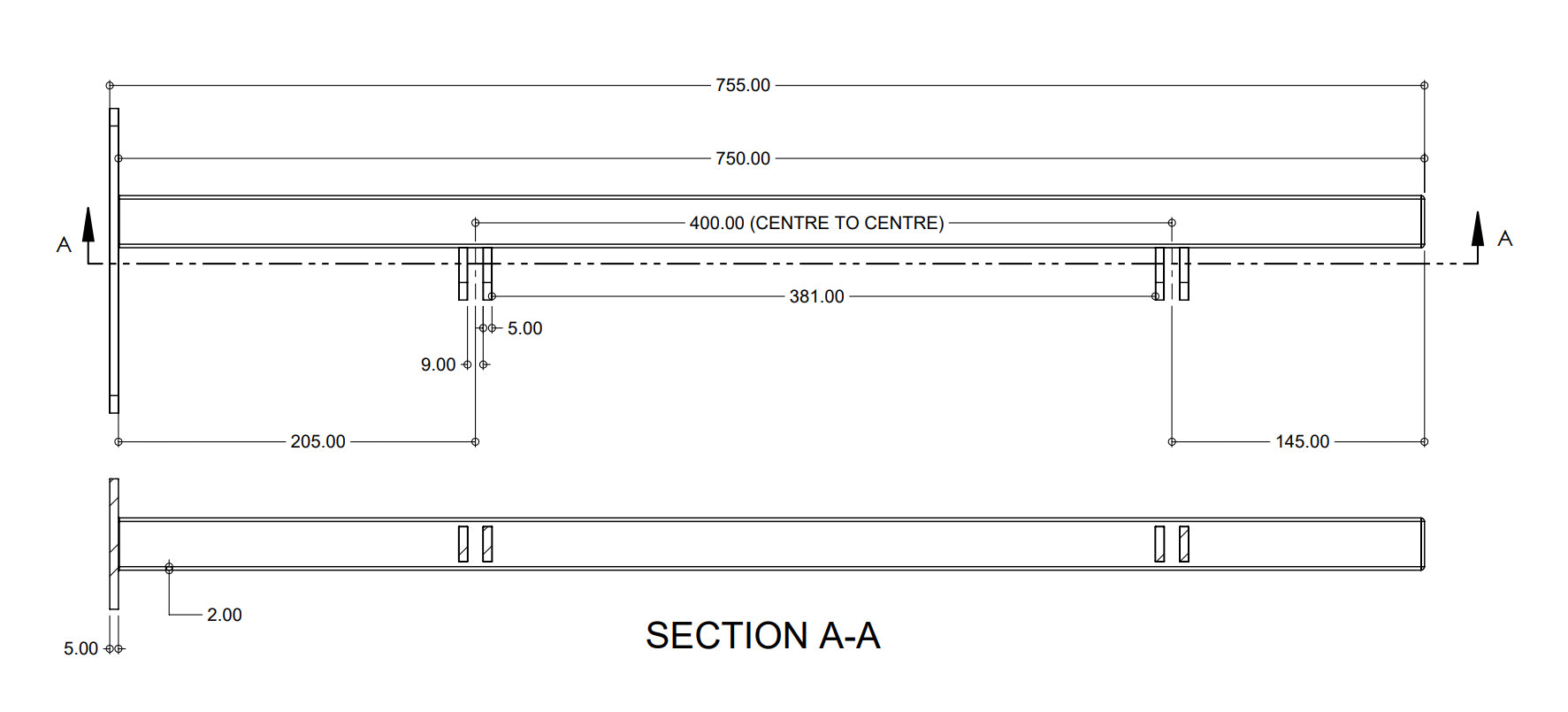 Modern Projecting Swing Sign and Bracket