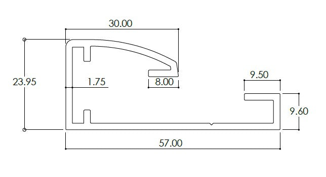 Maxiframe 3000 Sign Frame Kit - 3mm Panel