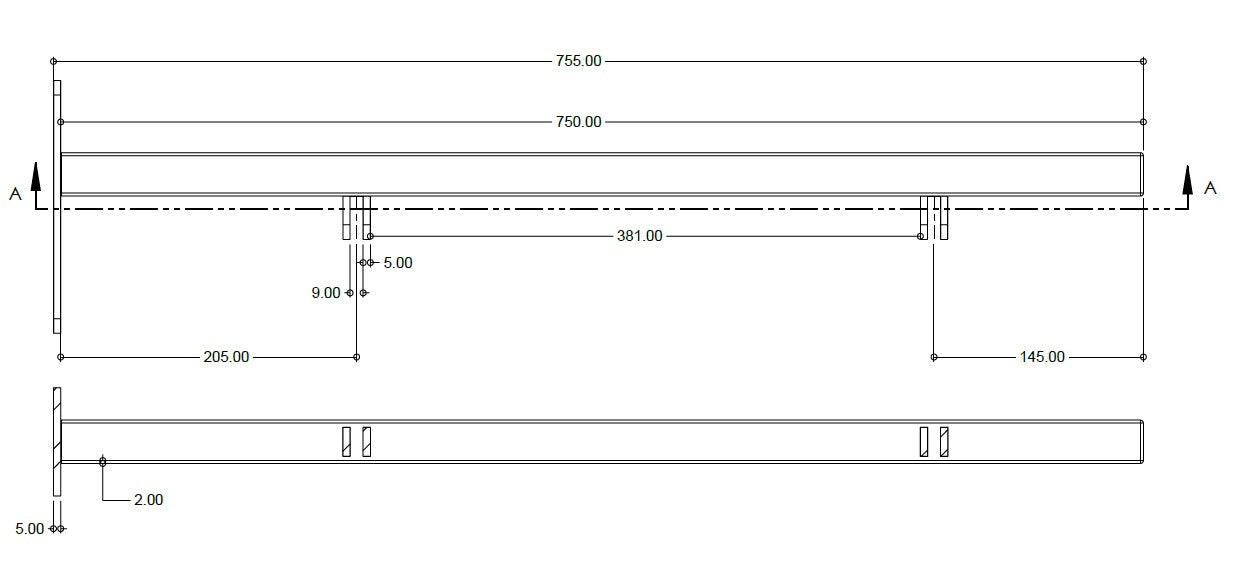 Modern Projecting Swing Sign Bracket