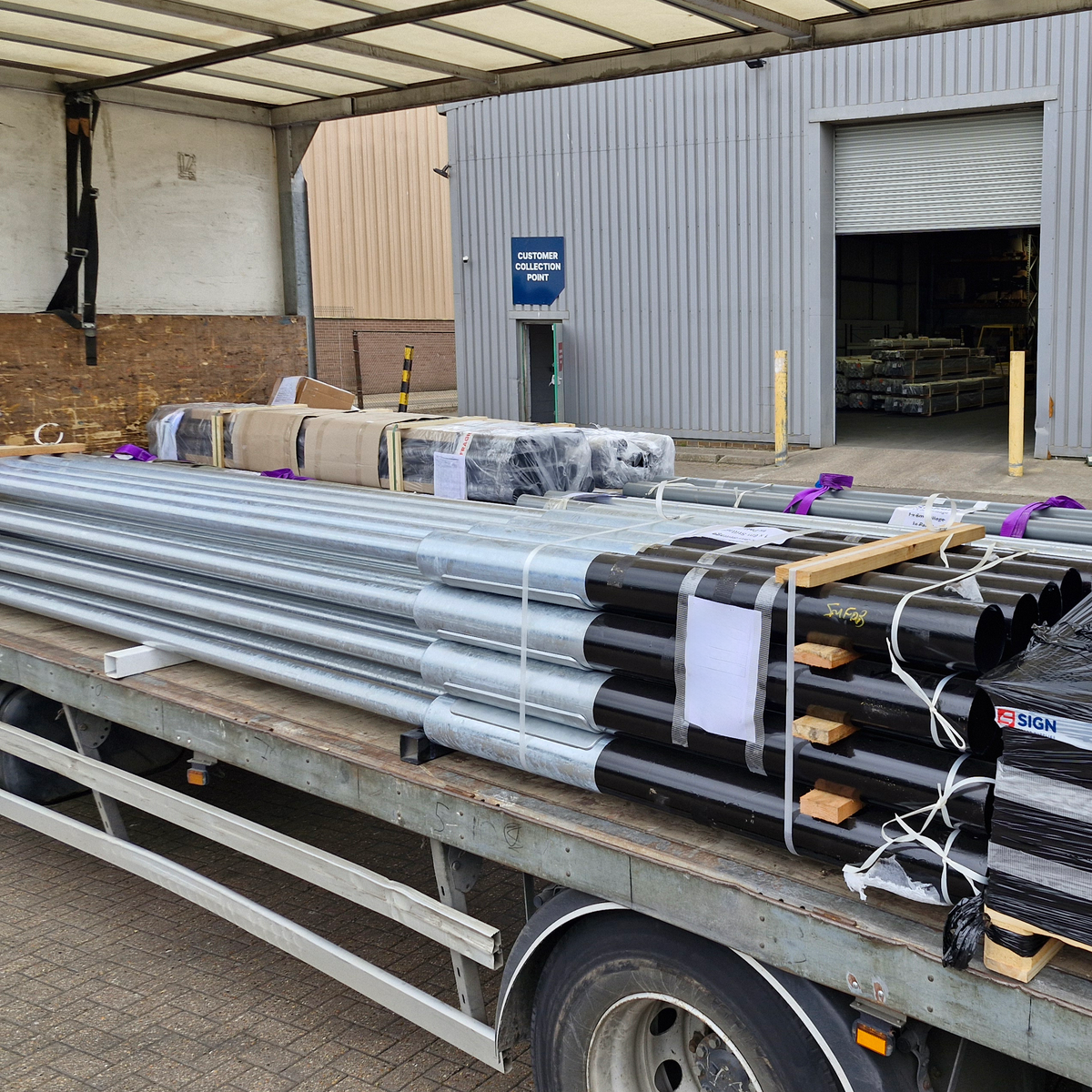 Galvanised Rooted Street Lamp Post Top - Lighting Columns – Sign Trade ...