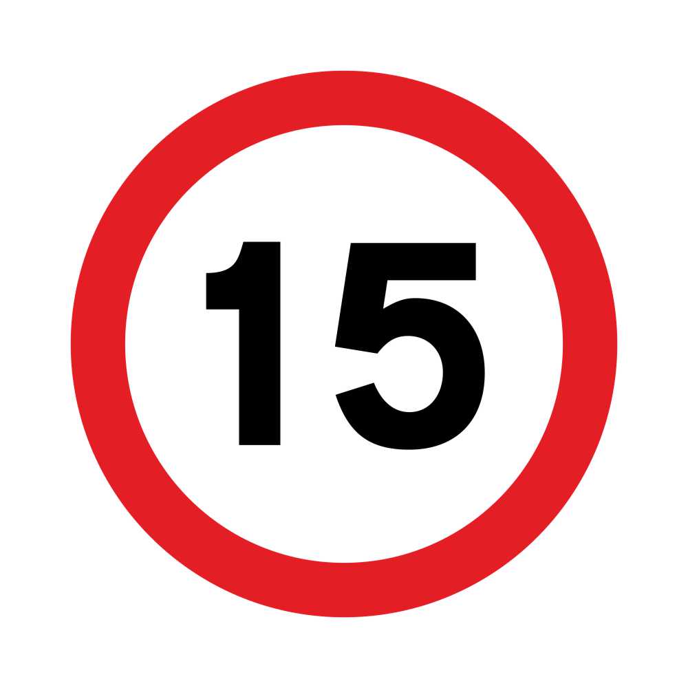 Reflective MPH Speed Limit Sign - Post Mounted - Diagram 670