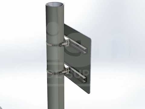 Signage Clamp Universal Channel Clamp | Sign Post Fixings – Sign Trade Supplies Ltd
