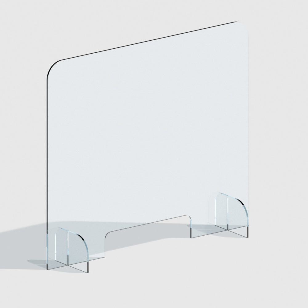 5mm Clear Perspex Acrylic Screen - Freestanding Office Desk Partition