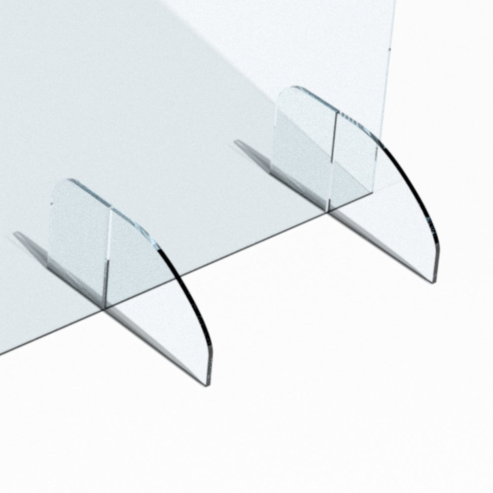5mm Clear Perspex Acrylic Screen - Freestanding Office Desk Partition