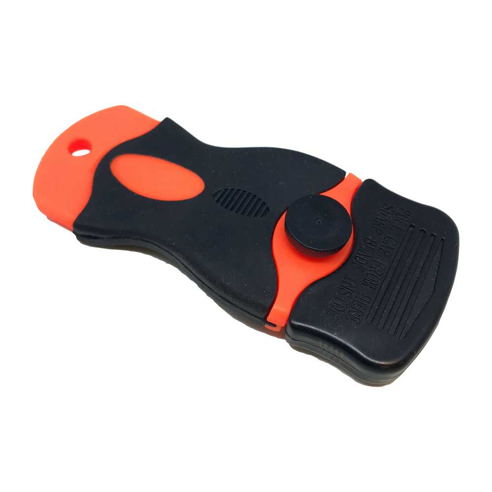 Orange Fixed Blade Scraper - Vinyl Window Scraper – Sign Trade Supplies Ltd