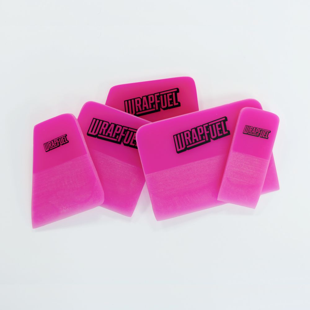 Pink PPF Squeegee Set - Flexible Application Wedges