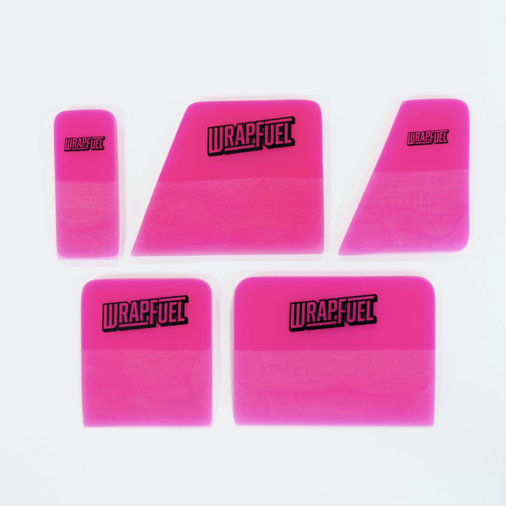 Pink PPF Squeegee Set - Flexible Application Wedges